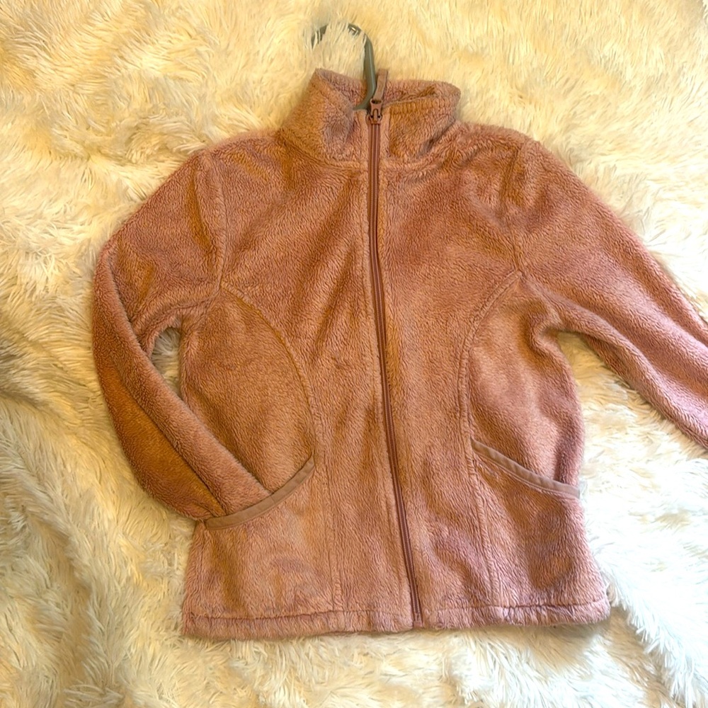 The Children’s Place size small 5/6  pink‎ faux fur jacket